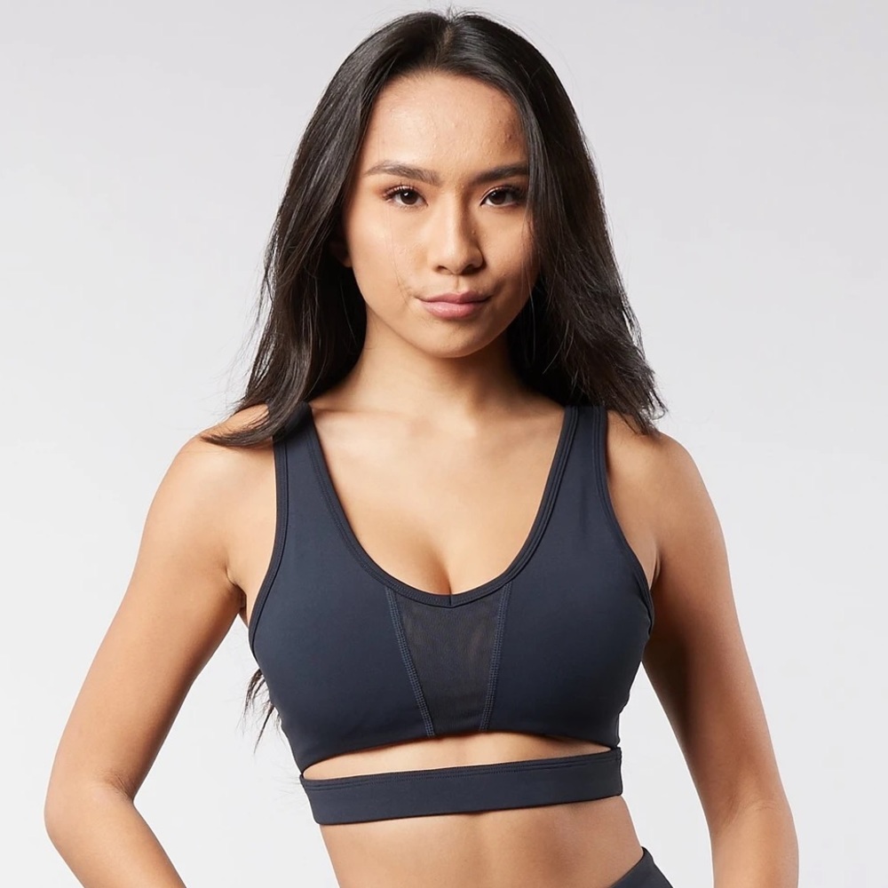 BuffBunny Boo Sports Bra (Black Diamond, S)
